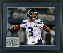 Load image into Gallery viewer, Russell Wilson &quot;Spotlight&quot; Framed Photo Engraved Series
