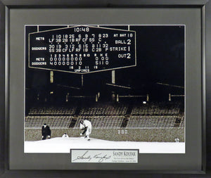 Los Angeles Dodgers Sandy Koufax "No-Hitter" Framed Photograph (Engraved Series)