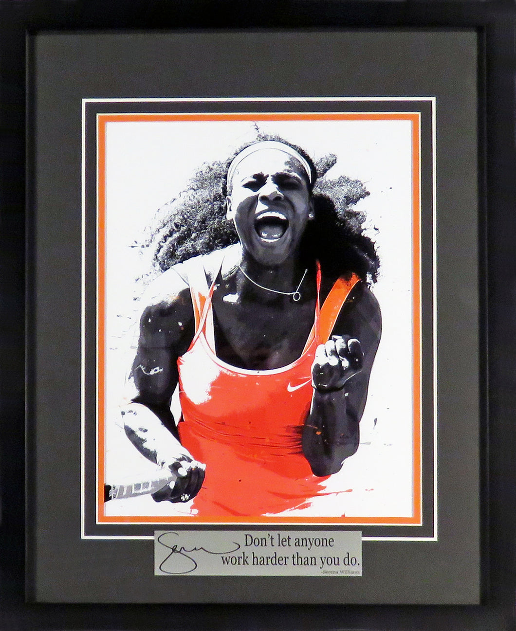 Serena Williams 11x14 Framed Art Print (Engraved Series)
