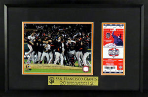 SF Giants 2012 World Series Celebration w/ Replica Ticket Framed Display