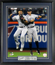Load image into Gallery viewer, Aaron Judge and Giancarlo Stanton &quot;Bronx Bash Brothers&quot; Road Grey Framed Photograph (Engraved Series)
