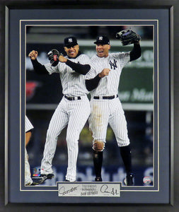 Aaron Judge and Giancarlo Stanton "Bronx Bash Brothers" Pinstripes Framed Photograph (Engraved Series)