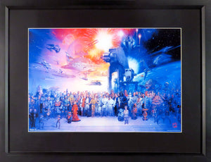 Star Wars Galaxy Poster Framed