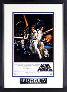 Star Wars "A New Hope" Movie Mini-Poster Framed