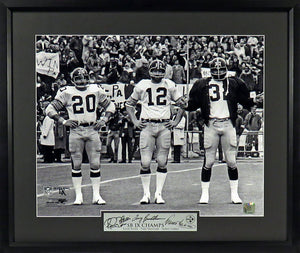 Pittsburgh Steelers Super Bowl IX Captains Framed Photo Engraved Series