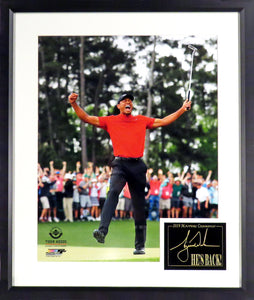 Tiger Woods "2019 Masters Champion" Framed Photograph (Engraved Series)