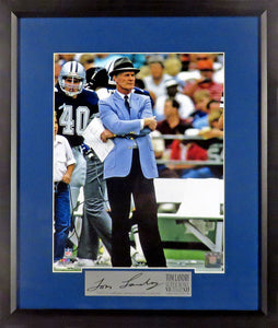Dalls Cowboys Tom Landry Framed Photo (Engraved Series)