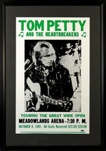 Load image into Gallery viewer, Tom Petty &amp; The Heartbreakers Framed Concert Poster (Engraved Series)
