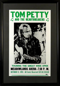 Tom Petty & The Heartbreakers Framed Concert Poster (Engraved Series)