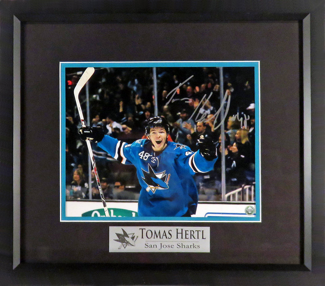 San Jose Sharks Tomas Hertl Autographed 8x10 Framed Photograph