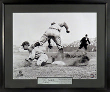 Load image into Gallery viewer, Detroit Tigers Ty Cobb “Sliding Into Third” Framed Photograph (Engraved Series)
