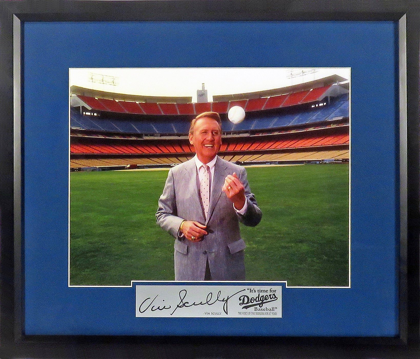 Los Angeles Dodgers Vin Scully 11x14 Framed Photograph Display