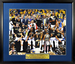 Golden State Warriors  "2017 FINALS CHAMPIONS" Framed Photograph