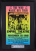 Load image into Gallery viewer, The Who “Magic Bus Tour” @ Empire Theatre Framed Concert Poster (Engraved Series)
