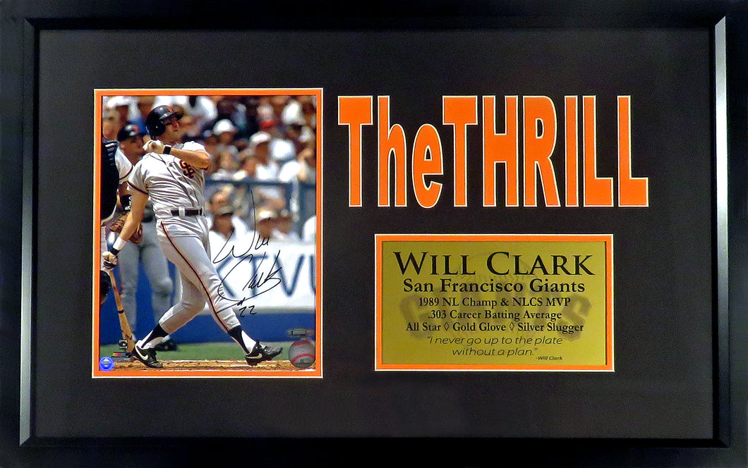 Will Clark Autographed “The Thrill