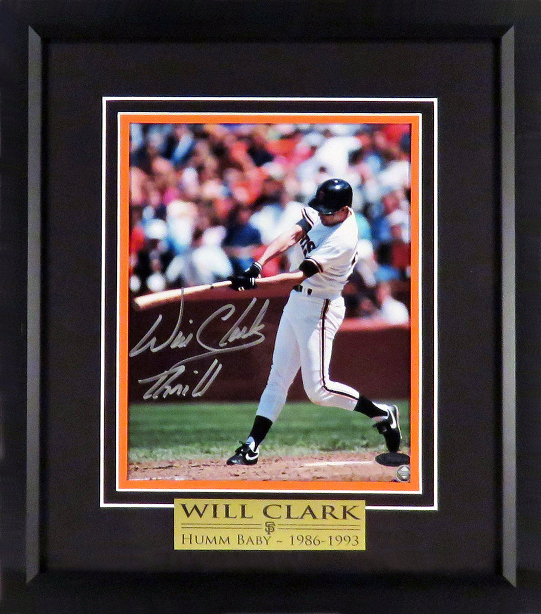 Will Clark Autographed 8x10 Framed Photograph