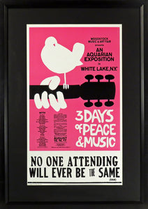 Woodstock Framed Concert Poster